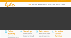Desktop Screenshot of lustersalon.com